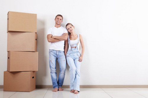 Professional removal truck offering storage solutions in Camden