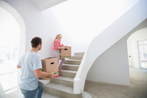 Organized packing and preparation for furniture pick-up